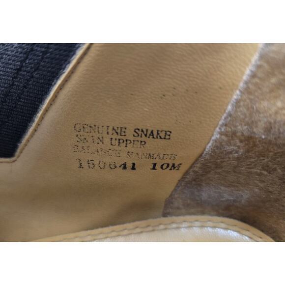 Giorgio Brutini Private Collection Genuine Snake Leather Ankle Western Boot 10M - Picture 12 of 12